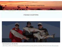 Tablet Screenshot of crystalriverfishingcharters.com